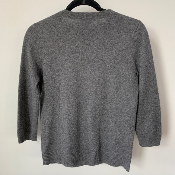 Talbots Gray Pure Cashmere Sweater Size S - Picture 2 of 10